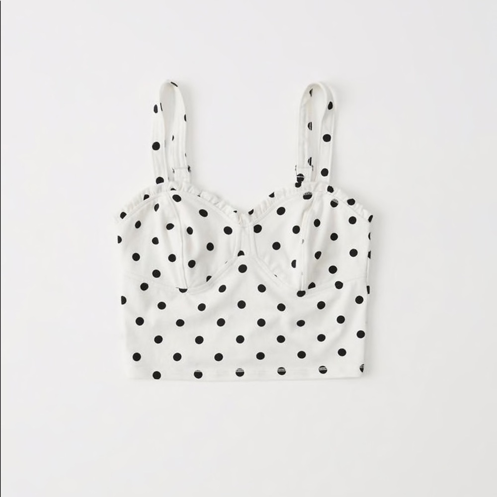 abercrombie & fitch polka dot cami